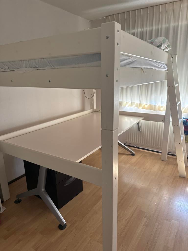 Hoogslaper met bureau, Ophalen of Verzenden, Gebruikt, Hoogslaper