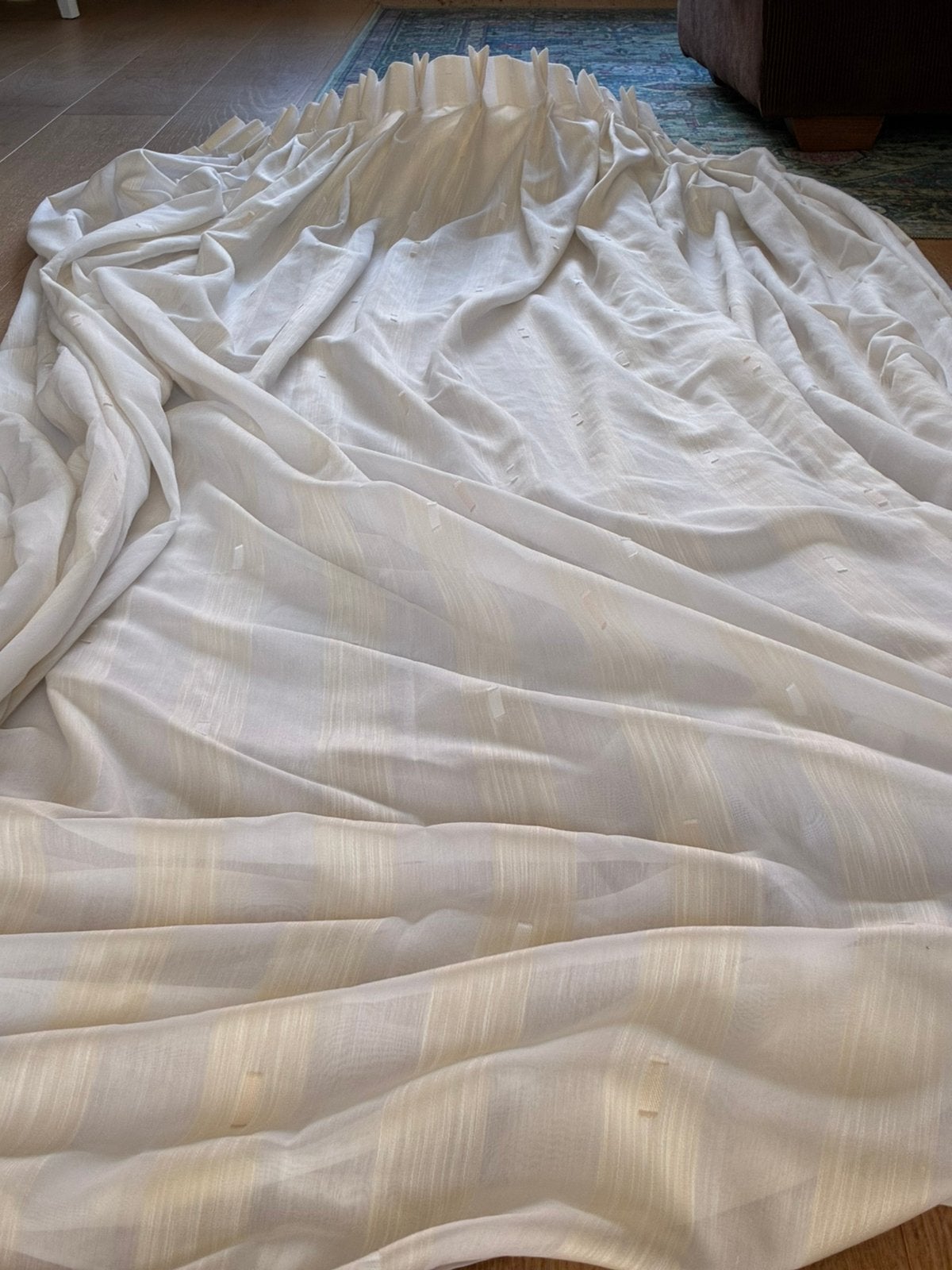 Gratis 2 x vitrages, Huis en Inrichting, Ophalen, Vitrage, Gebruikt, 230 cm