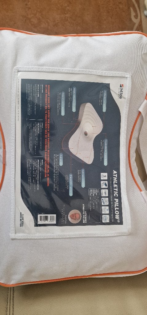 M-line athletic pillow, Eenpersoons, Wit, Nieuw, Ophalen of Verzenden