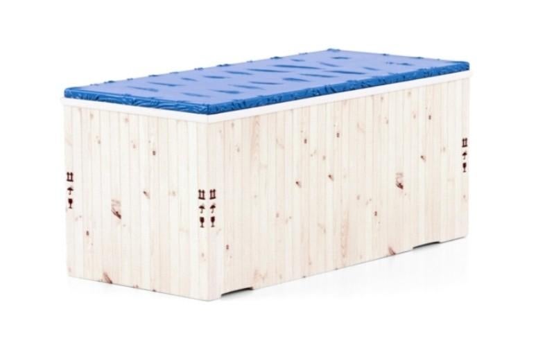 WSI HOUTEN KIST MET AFDEKZEIL EN SPANBANDEN, Wsi, ., Nieuw, Ophalen of Verzenden