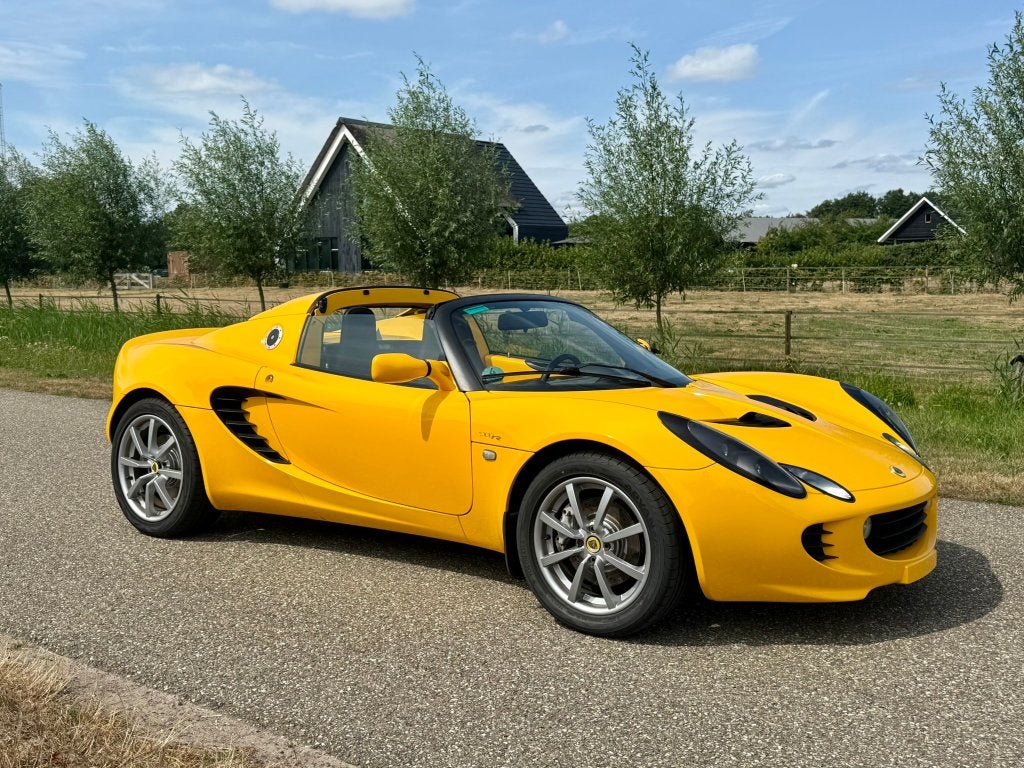 Lotus Elise 1.8 16V 111R 2005 Geel, Auto's, Achterwielaandrijving, Zwart, Cabriolet, Bedrijf