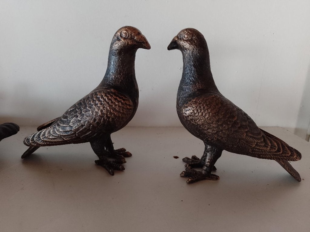 Nieuw duif van gietijzer, Tuin en Terras, Tuinbeelden, Verzenden, Nieuw, Metaal, Dierenbeeld