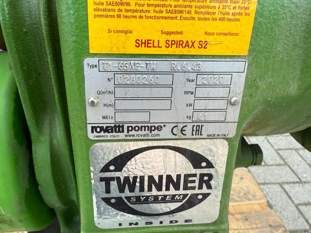 Rovatti Twinner T1-65AE-TW Pomp - Jaar 2020, Ophalen, ., ., .