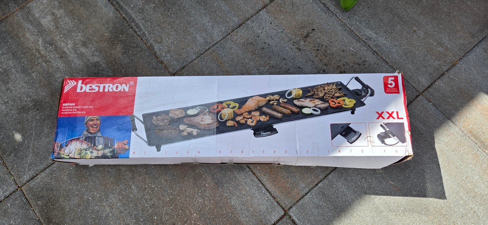Bestron XXL Tafelgrill, Witgoed en Apparatuur, Grillplaten, Ophalen, Zo goed als nieuw, Tafelgrill