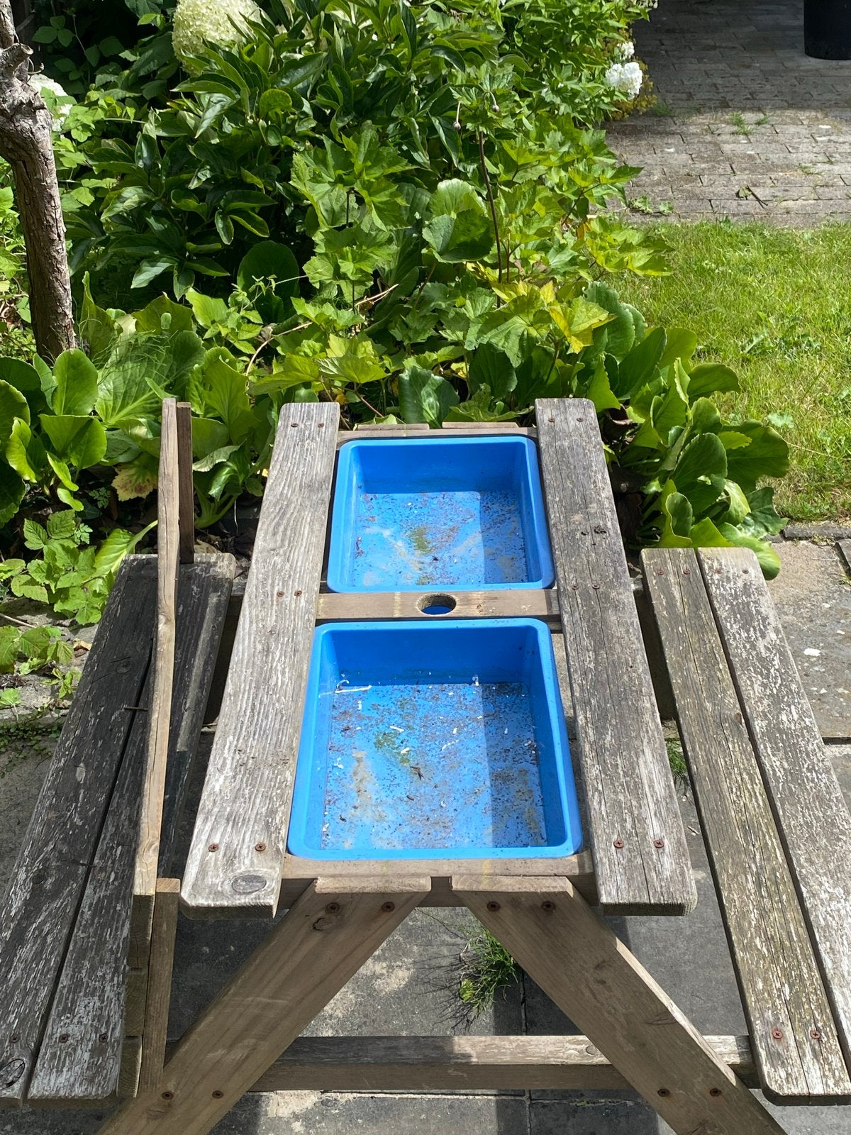 Picknicktafel voor kinderen, Gebruikt, Rechthoekig, Hout, Ophalen