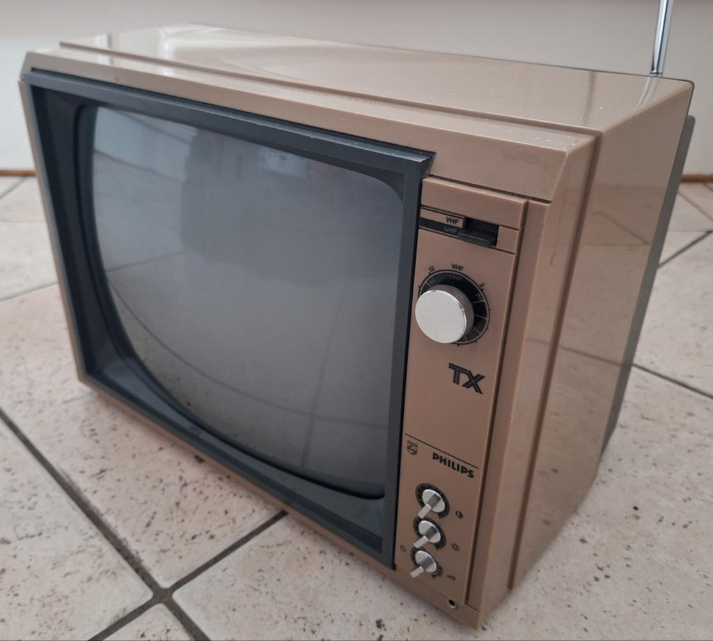 Vintage Philips TX zwart-wit televisie, Audio, Tv en Foto, Vintage Televisies, Ophalen of Verzenden, Gebruikt, Minder dan 40 cm