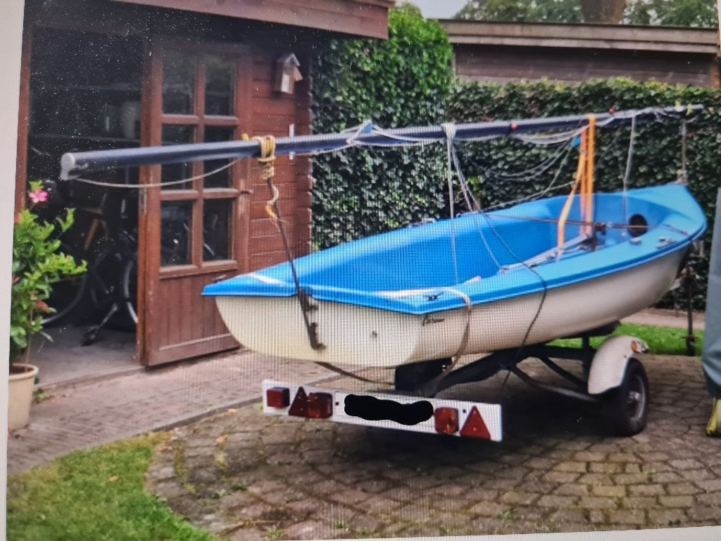 zeilboot, Watersport en Boten, Ophalen, Gebruikt, Polyester, Fok