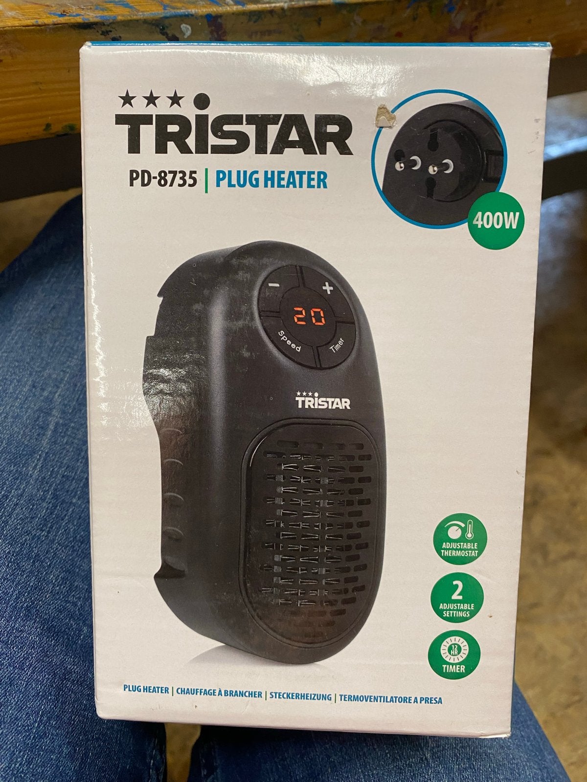 Tristar PD-8735 Plug Heater - Compacte Stopcontact Verwarmin, Ophalen, Minder dan 30 cm, Minder dan 60 cm, 200 tot 500 watt