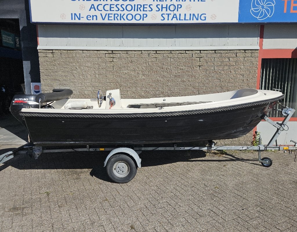 Corsiva 470 classic met Suzuki 9,9pk en trailer, Watersport en Boten, Sloepen, Ophalen, Rondzit, 10 pk, Corsiva