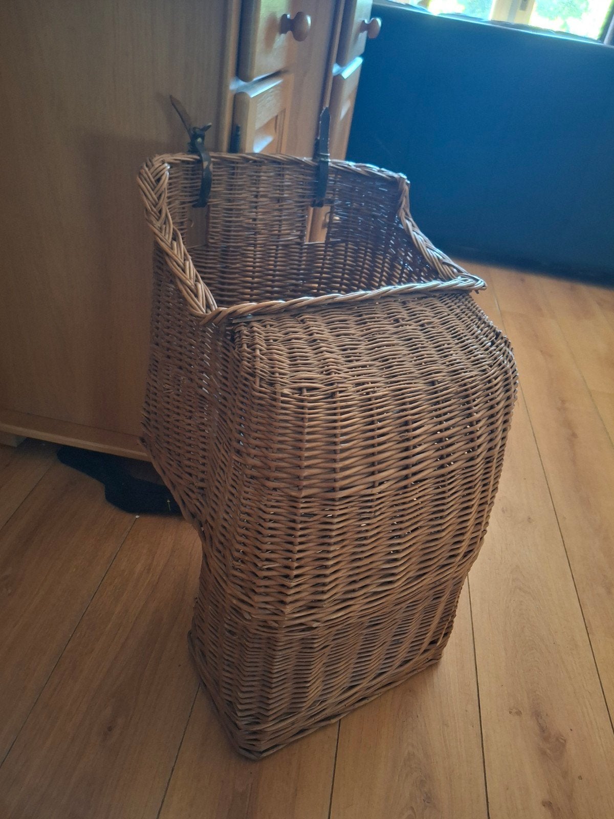 Vintage rieten fietsmand - stevig en ruim, Ophalen of Verzenden