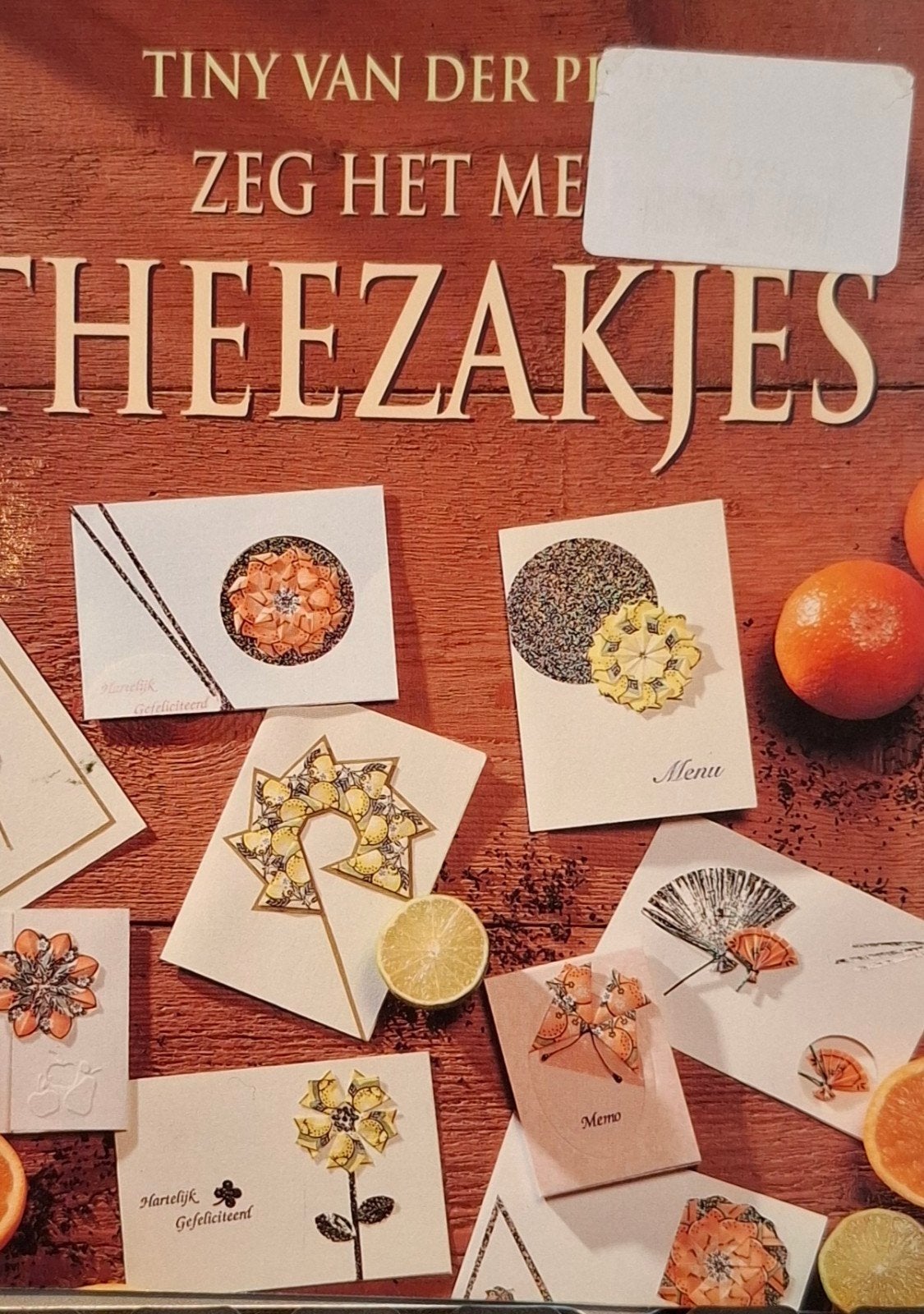 Doeboekje Zeg het met theezakjes - Tiny van der Plas ZGAN, Ophalen of Verzenden, Boek