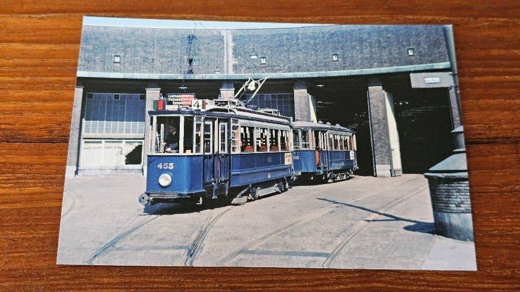 Foto TRAM GVB Amsterdam 453 Remise Lekstraat, Verzenden, Gebruikt, Tram, Overige typen