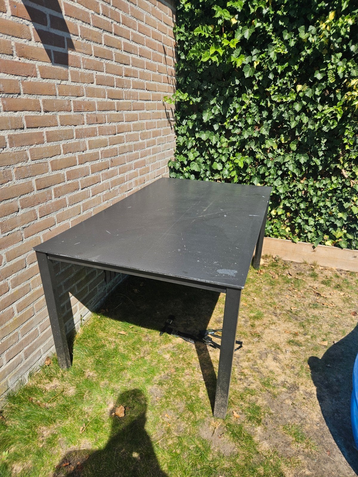 Tuin/eettafel 95x160 - gratis af te halen, Ophalen, Gebruikt, Rechthoekig