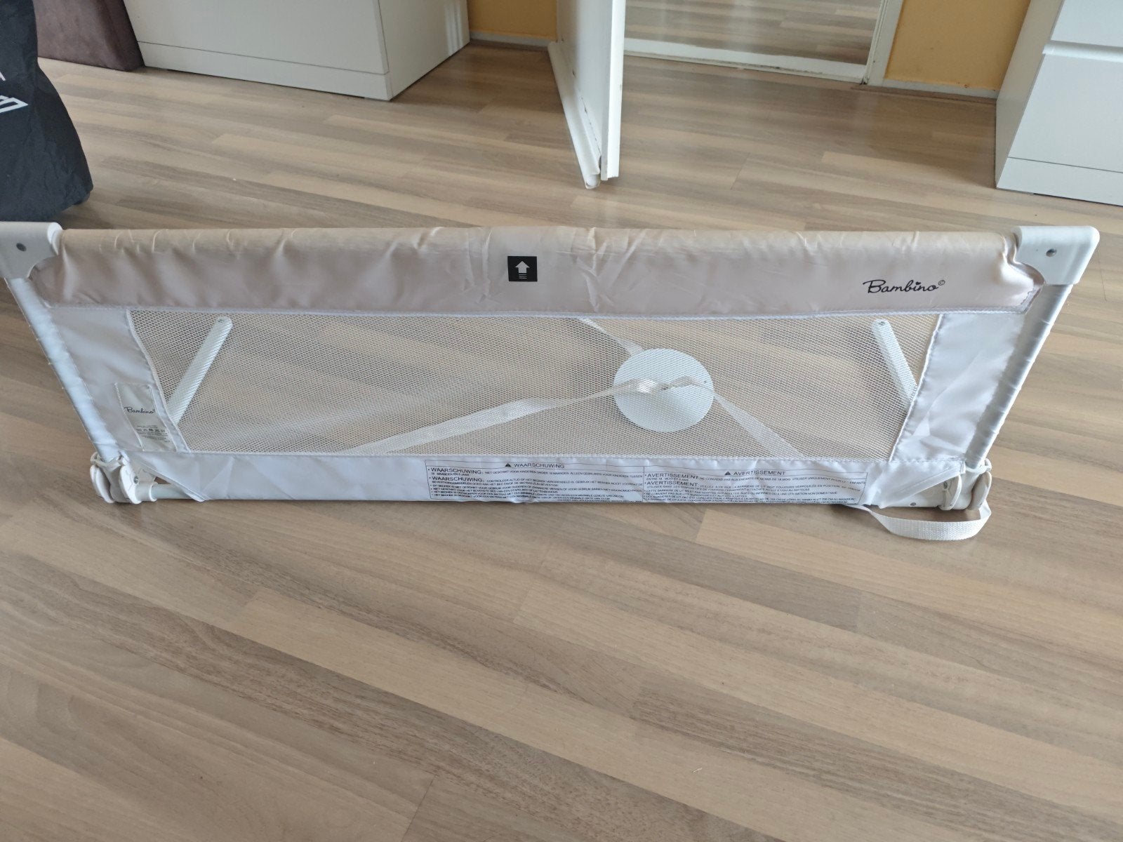 Bambino bedhekje - Veiligheid voor uw kind, Kinderen en Baby's, Gebruikt, Aluminium, Oprolhekje, Ophalen of Verzenden