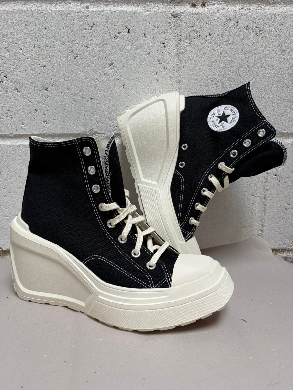Converse 41,5 wedges sneakers zwart, Kleding | Dames, Ophalen of Verzenden, Zwart, Sneakers of Gympen