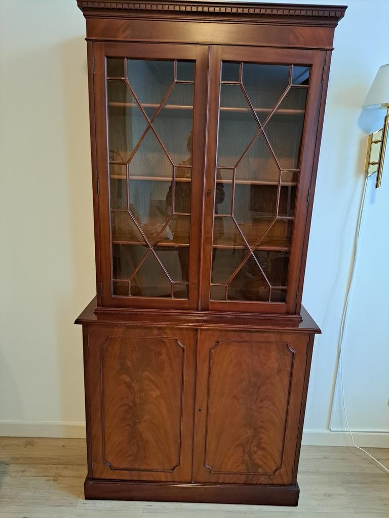 Vitrinekast, Huis en Inrichting, Kasten | Vitrinekasten, Ophalen, Gebruikt, 50 tot 100 cm, 150 tot 200 cm