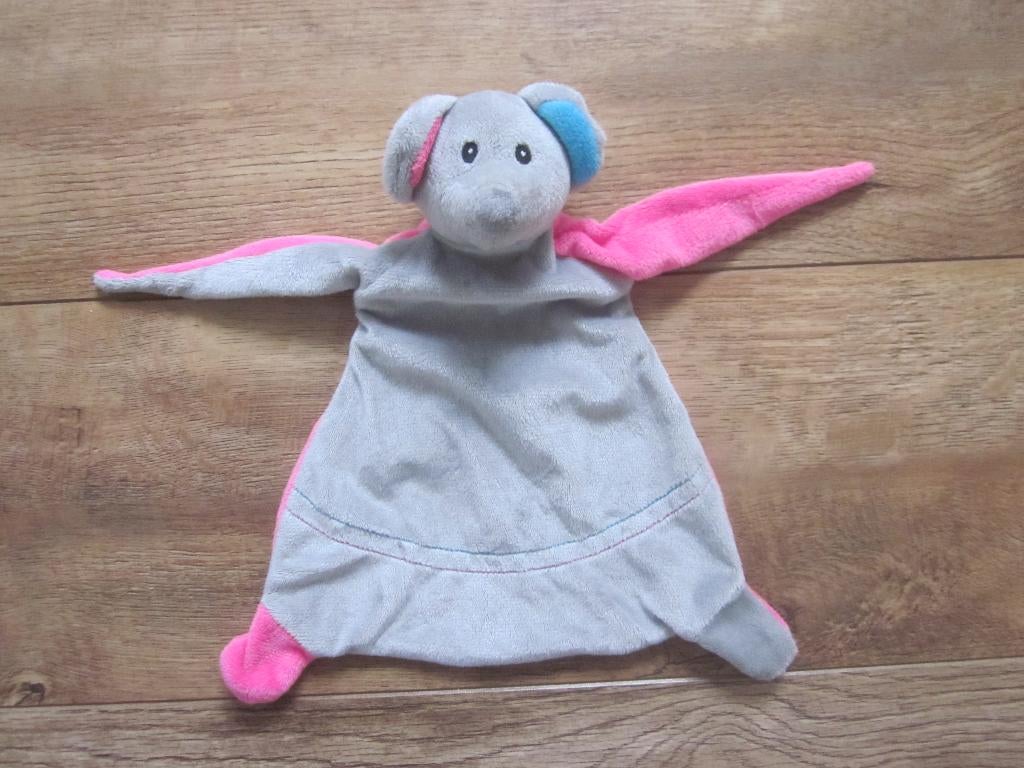 ZD Trading Action grijs - roze muis knuffeldoek lange armen, Kinderen en Baby's, Speelgoed | Knuffels en Pluche, Ophalen of Verzenden