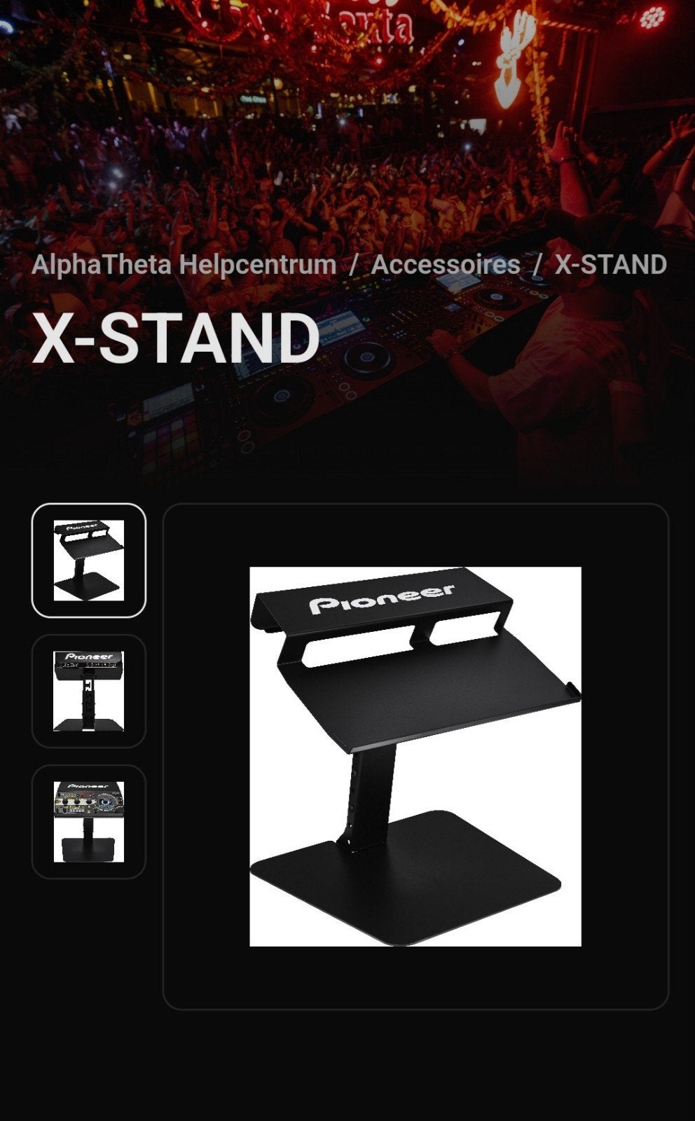 Pioneer X-STAND DJ-standaard, Ophalen of Verzenden, Gebruikt, Pioneer