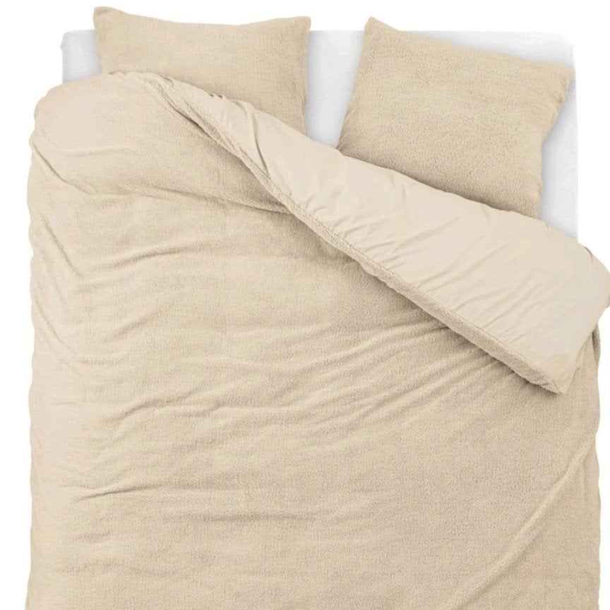 Sleeptime Teddy Dekbedovertrek 140x200/220 incl. sloop, Anti-allergisch, Eenpersoons, Bruin, Dekbedovertrek