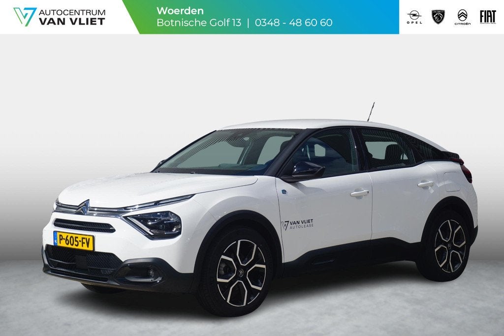 Citroen Ë-C4 Feel Pack 50 kWh 180° Camera | Keyless | Head, Auto's, Citroën, 136 pk, Gebruikt, 357 km, Leder en Stof