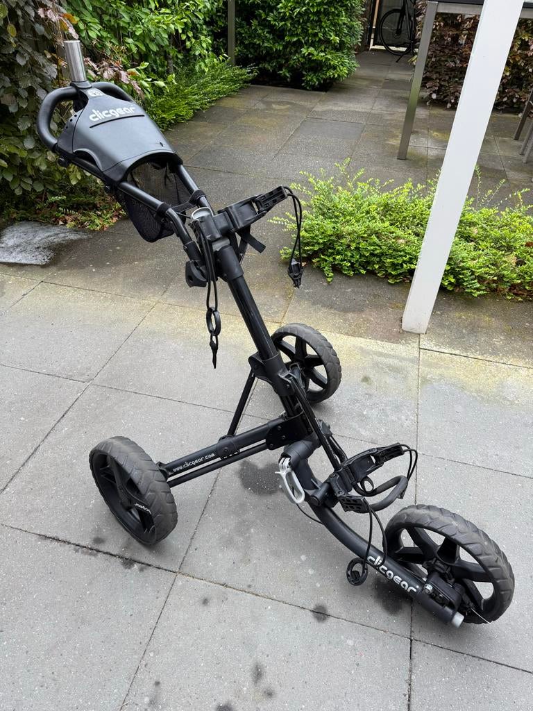 Clicgear 3.5+ Golftrolley - Zwart, Ophalen, Gebruikt, Golfkar, Overige merken