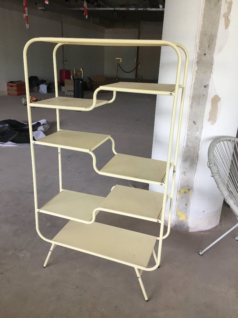 gele vakkenkast, Huis en Inrichting, Ophalen, Met plank(en), Gebruikt, 50 tot 100 cm