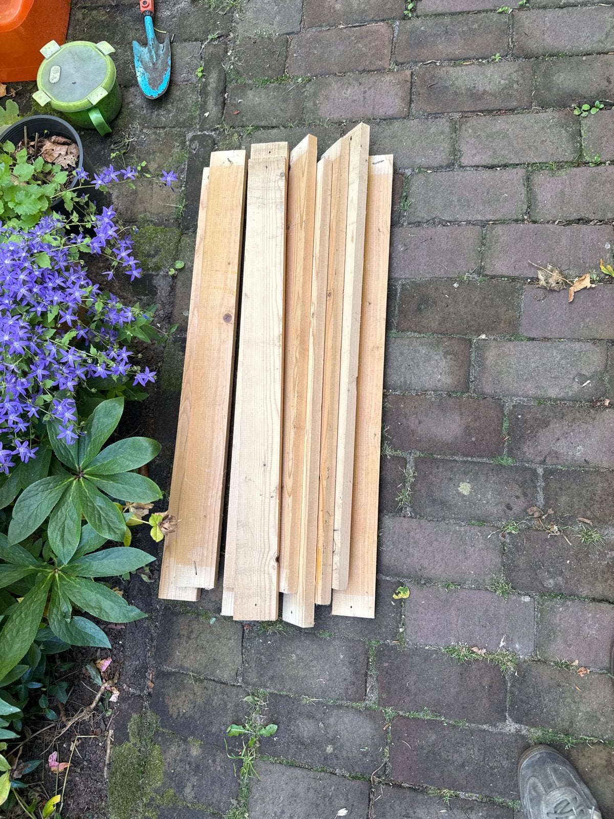 10 latjes voor lattenbodem of andere projecten, Gebruikt, Minder dan 25 mm, Ophalen of Verzenden, Plank