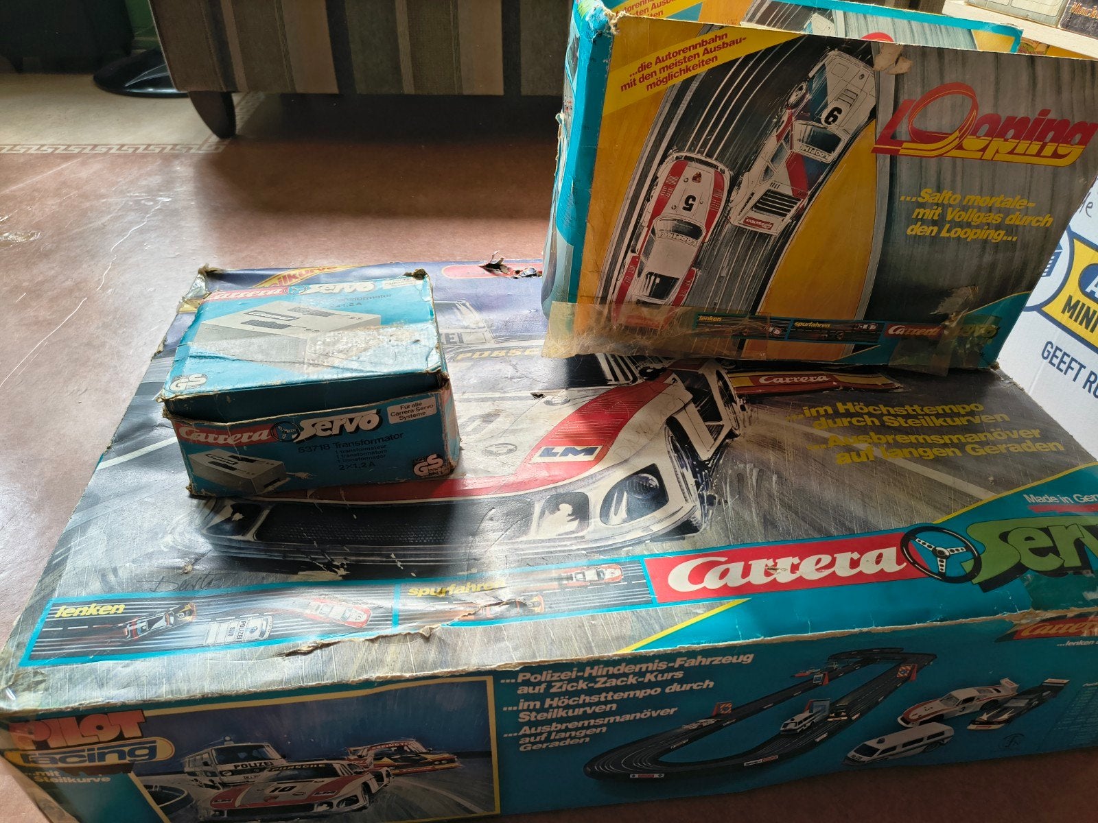 Vintage Carrera Servo racebaan met looping en extra's, Kinderen en Baby's, Ophalen, Gebruikt, Carrera, Met looping
