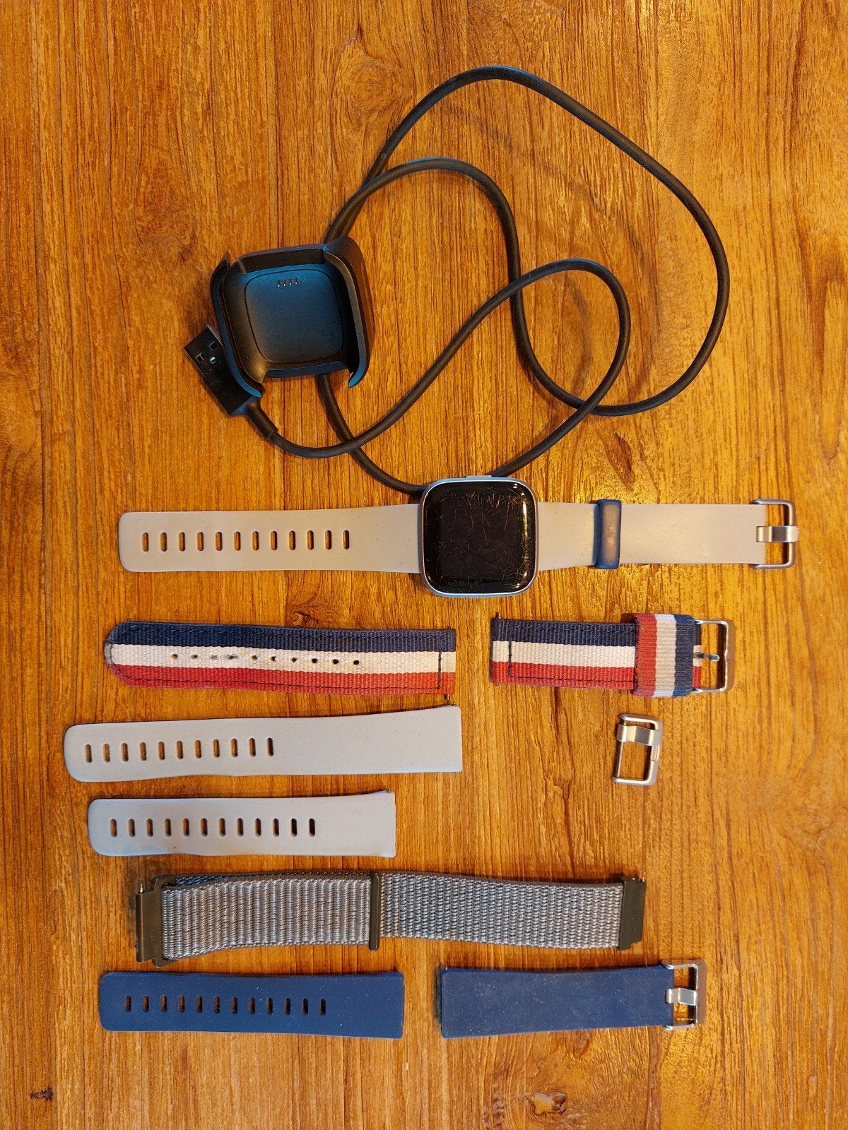 Fitbit Versa 2 Smartwatch met extra bandjes, Gebruikt, Ophalen of Verzenden, Fitbit, Waterdicht