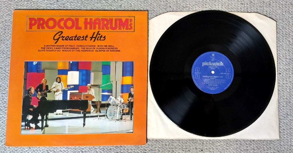 Procol Harum – Procol Harum's Greatest Hits 8 nrs LP 1982 ZG, LP, Zo goed als nieuw, 12 inch, Poprock
