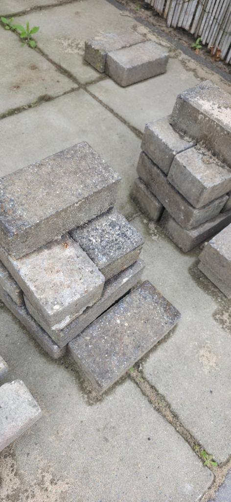 Betonklinkers bestrating tegels grijs 50 stuks, Tuin en Terras, Ophalen, Beton, Klinkers