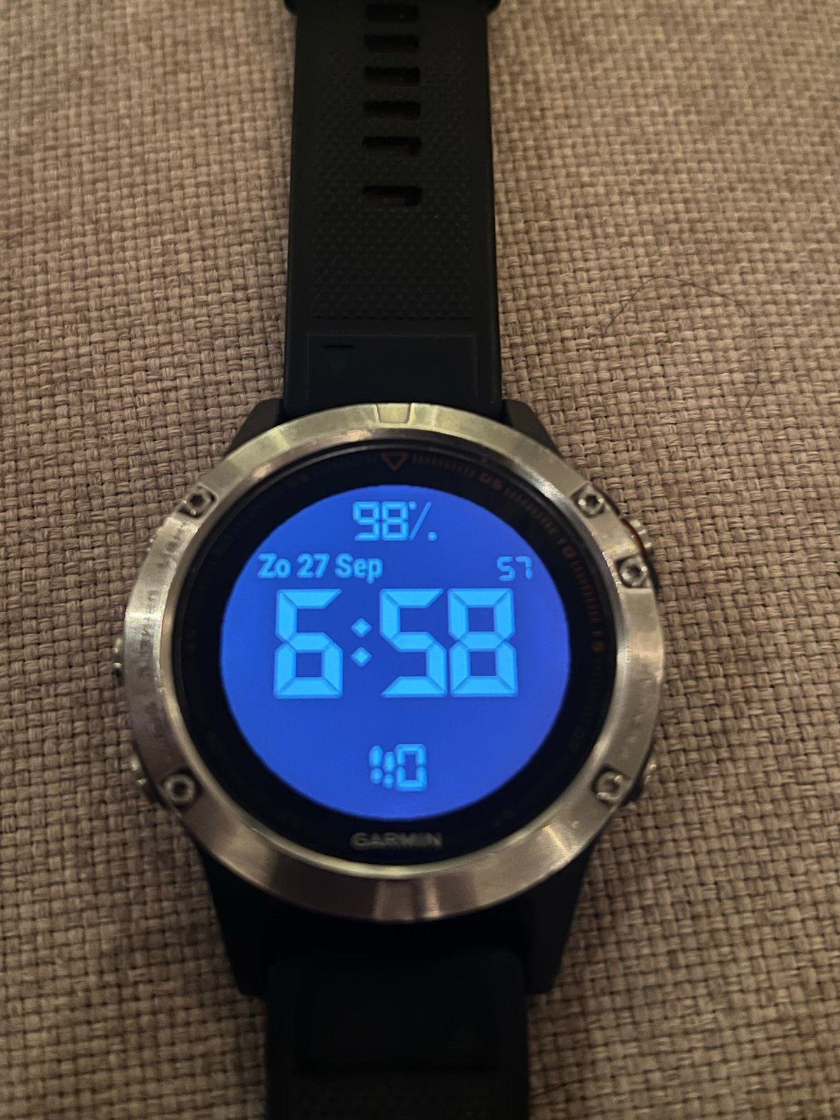 Garmin Fenix 5 Sporthorloge veel extras HRM 42 mm, Gebruikt, Hartslag, Zwart, Ophalen of Verzenden