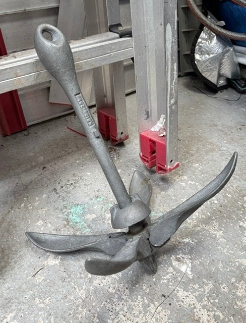 paraplu anker 2,5 kg, Ophalen, Gebruikt, Ankeren en Afmeren, Zeilboot of Motorboot