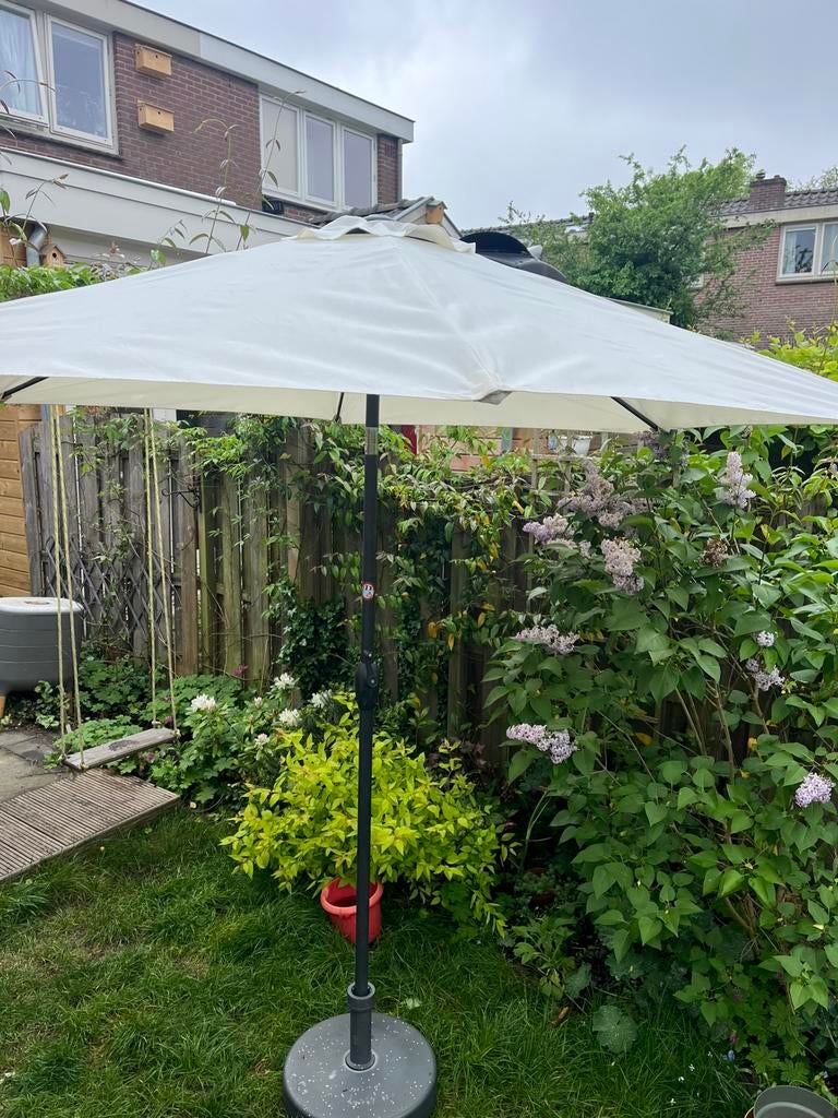 Parasol groot, Tuin en Terras, Ophalen, Gebruikt, Kantelbaar, 2 tot 3 meter