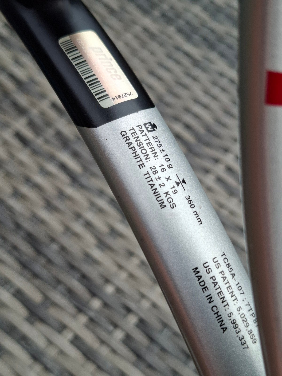 Prince Retro TI Tennisracket - Gebruikt L1, Gebruikt, Info@princetennis.com, L1, Bordentown, NJ, USA