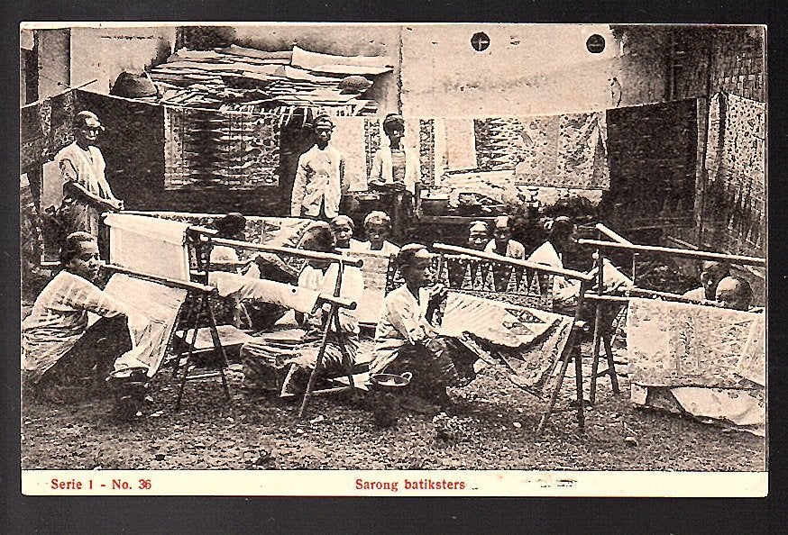 Ned Indië Sarong Batikkers ‘Francken’s Cacao en Chocolade, Ophalen of Verzenden, Voor 1920, Frankrijk