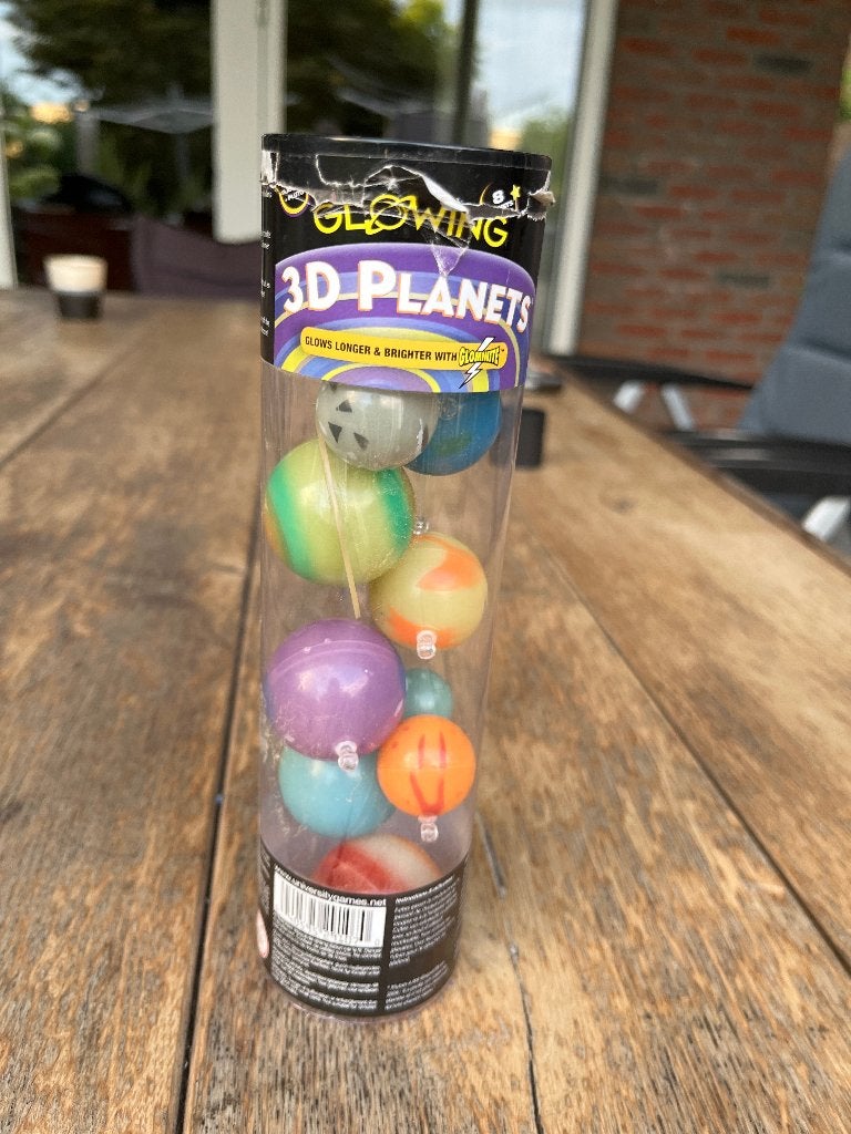 Planeten 3D glow in the dark, Kinderen en Baby's, Speelgoed | Overig, Ophalen of Verzenden, Zo goed als nieuw, Jongen of Meisje