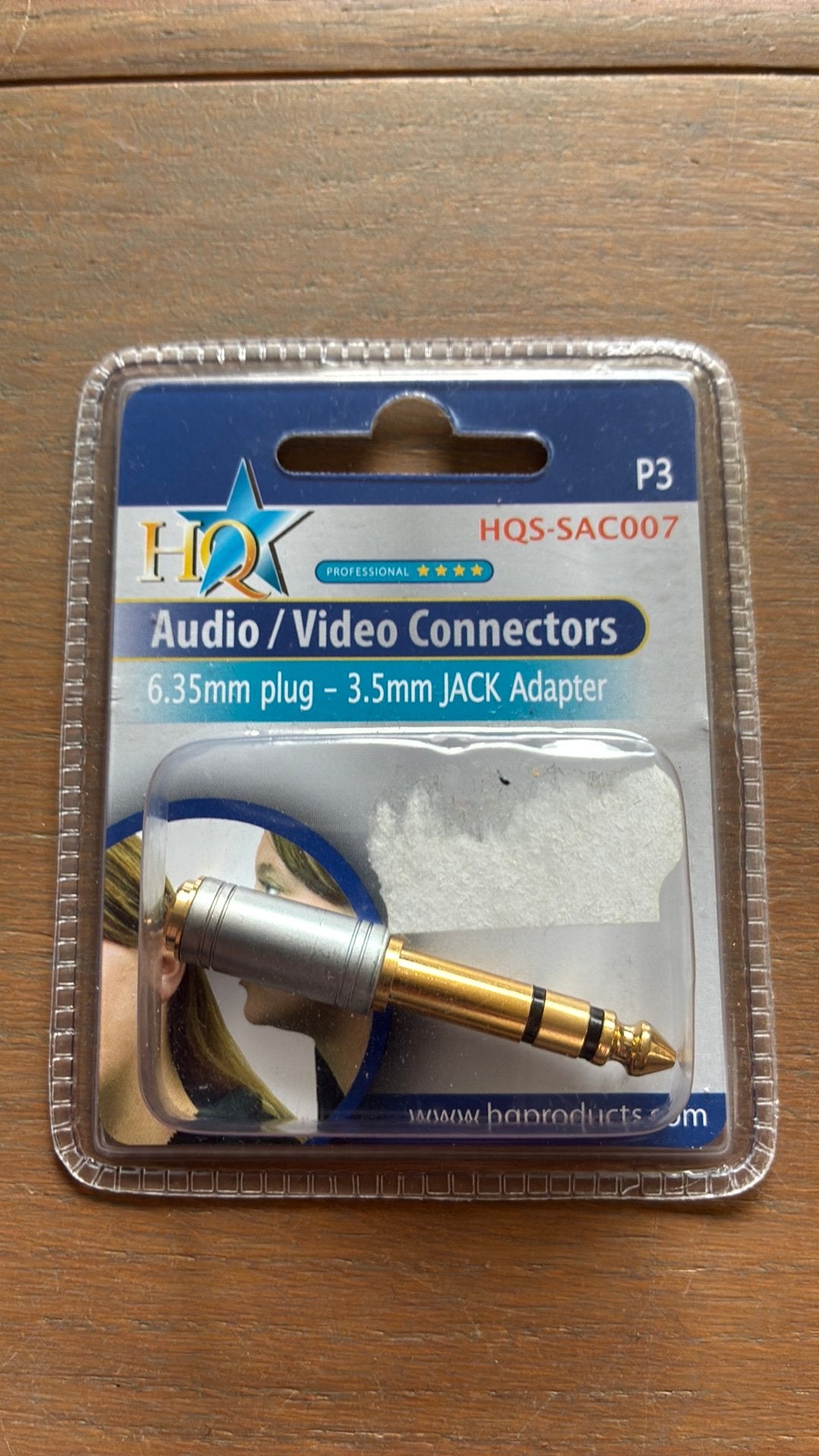 HQ Audio/Video Connector: 6.35mm plug - 3.5mm JACK Adapter, Ophalen of Verzenden, Nieuw