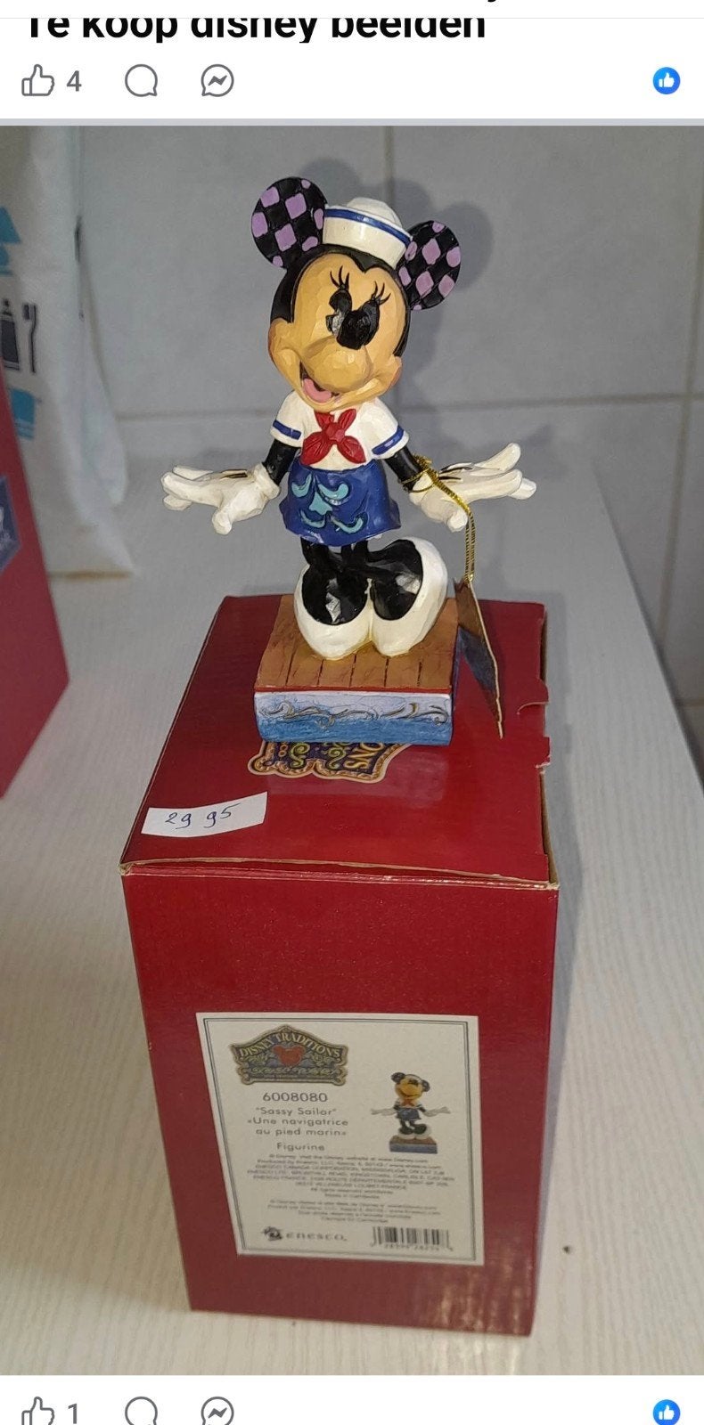 Disney Beeldjes: Mickey en Minnie Mouse Matroos, Ophalen