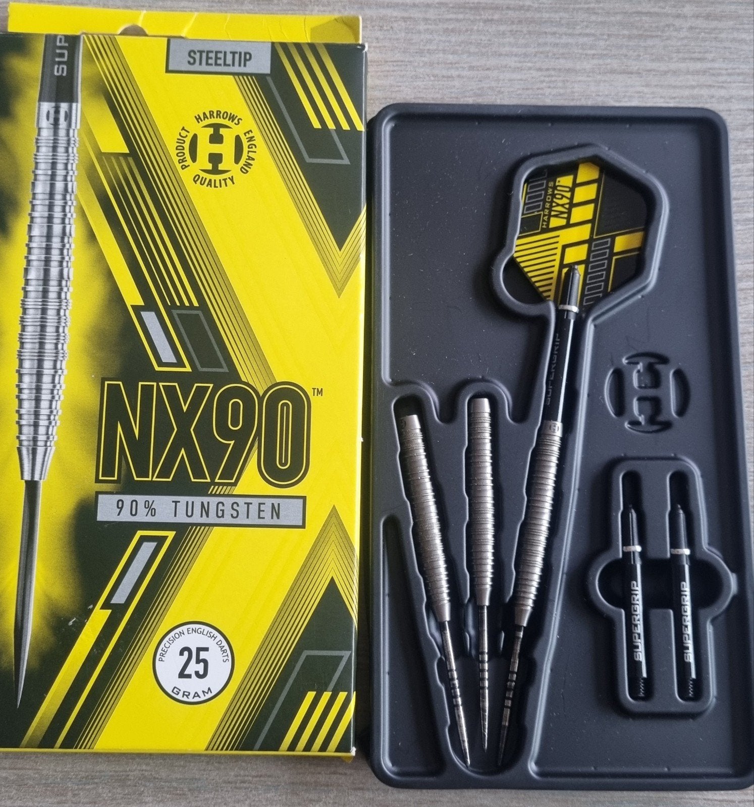 Harrows NX90 Darts - 25 gram - Zo goed als nieuw, Ophalen of Verzenden, Zo goed als nieuw, Pijlen