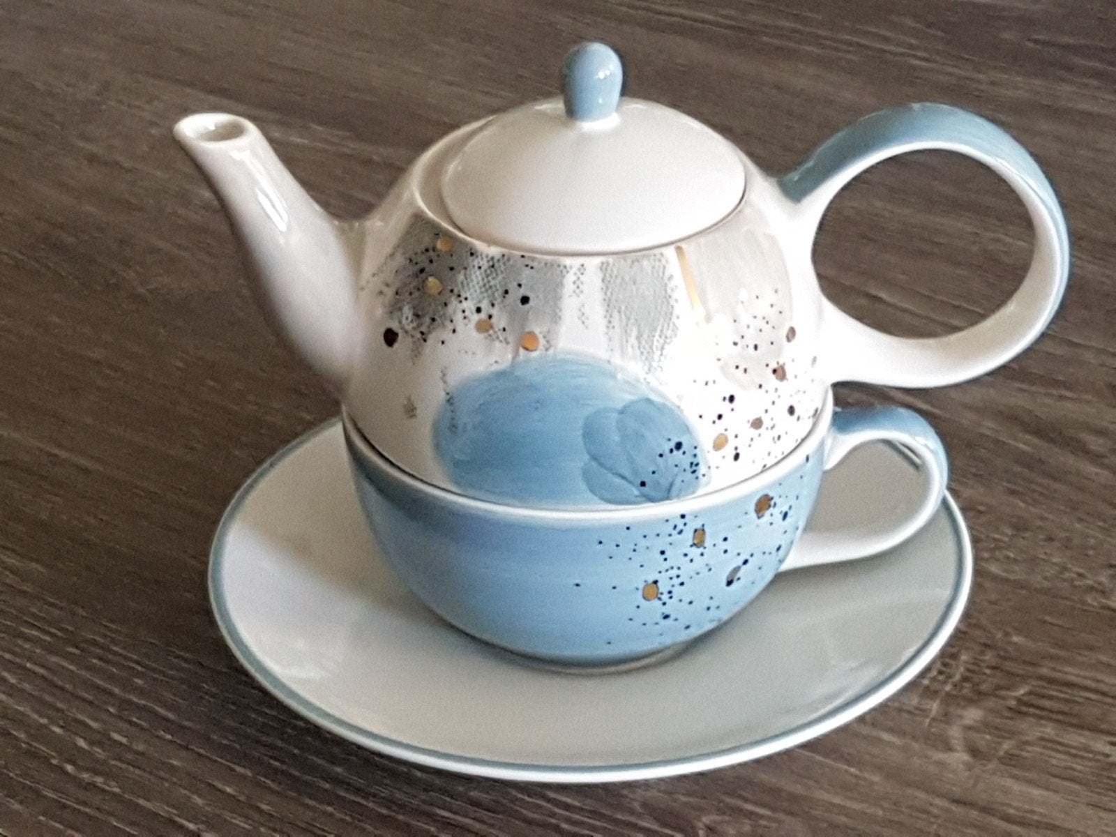Chacult tea for one setje, Huis en Inrichting, Keuken | Servies, Ophalen, Keramiek, Zo goed als nieuw, Overige stijlen