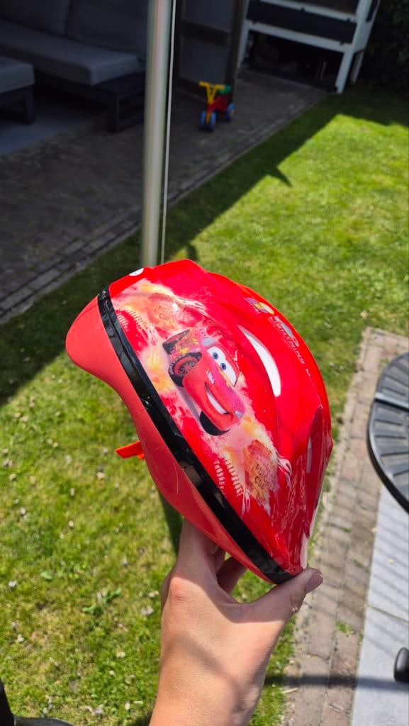 Cars fietshelm zgan - verstelbaar 51-55cm, Fietsen en Brommers, Fietsaccessoires | Fietshelmen, Zo goed als nieuw, Jongen, Overige maten