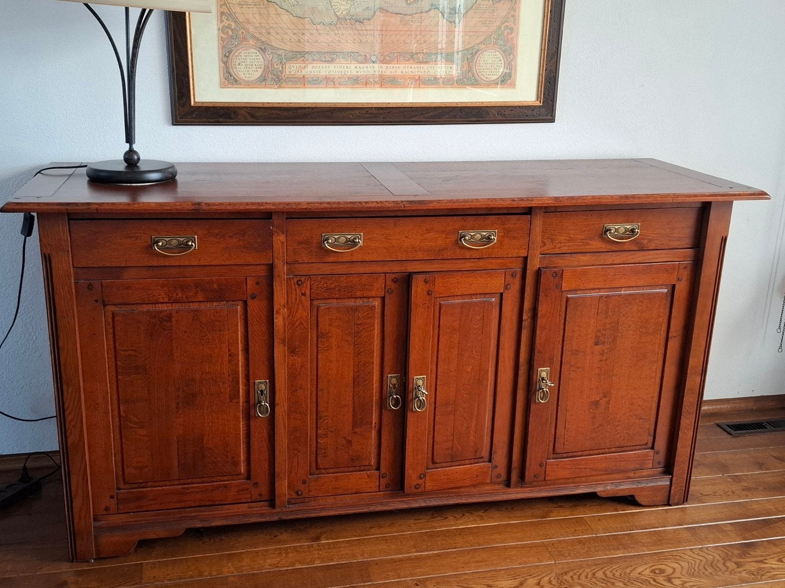 Dressoir Breughel Bannink in eiken kleur (kersen), Ophalen, Kersenhout, Gebruikt, Met deur(en)