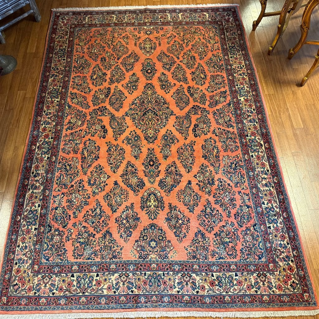 perzisch tapijt sarough handgeknoopt vloerkleed 297 x 203 cm, TTM Wonen, Meubels – (Perzische) Tapijten en Woonaccessoires, Taag 63, 2491 CS, Den Haag (Forepark)