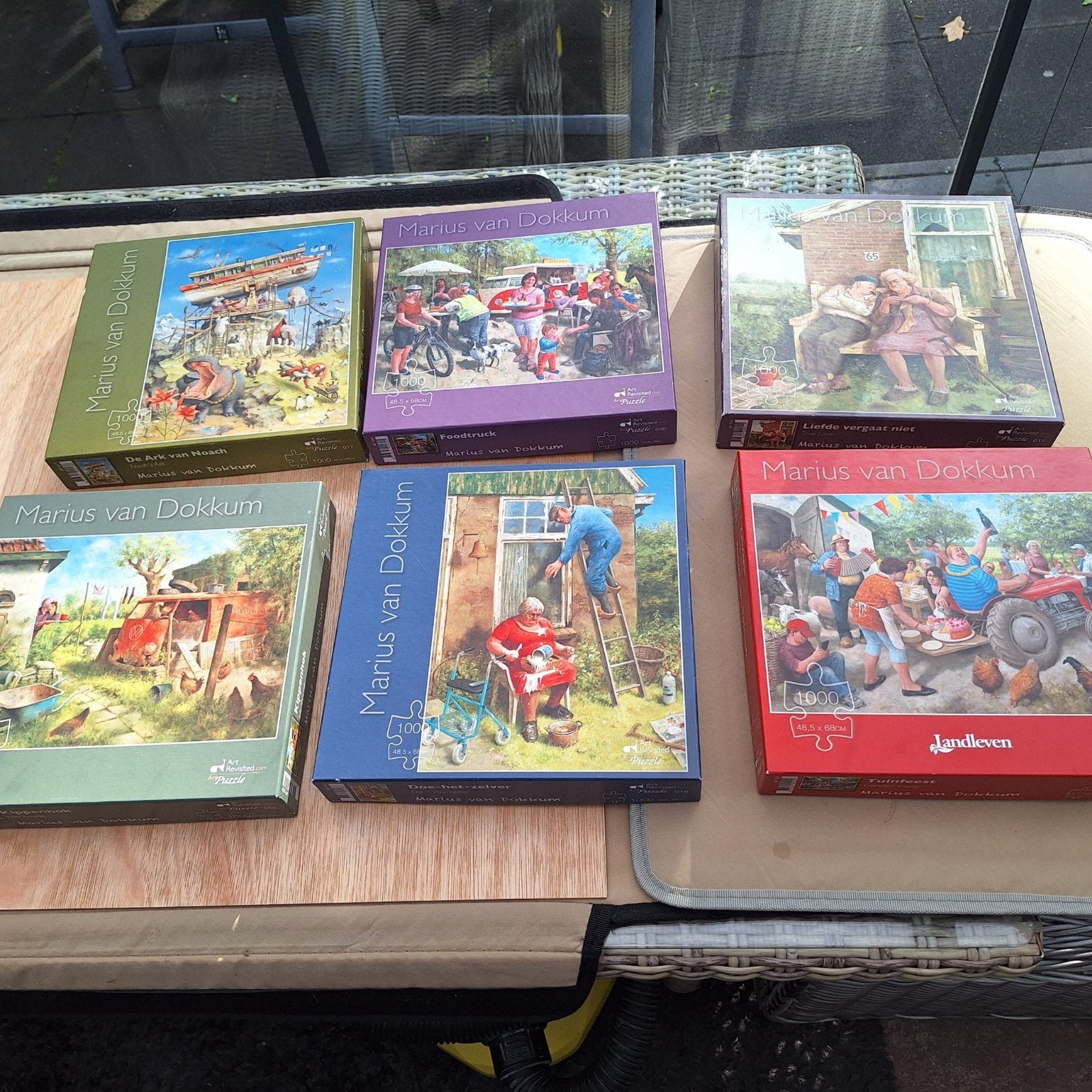 Marius van Dokkum Puzzels - Diverse Collectie, Ophalen, Meer dan 1500 stukjes, Gebruikt, Legpuzzel