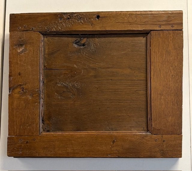 Antieke eikenhouten lijst, uniek en bijzonder!, Ophalen, Rechthoekig, 50 tot 100 cm