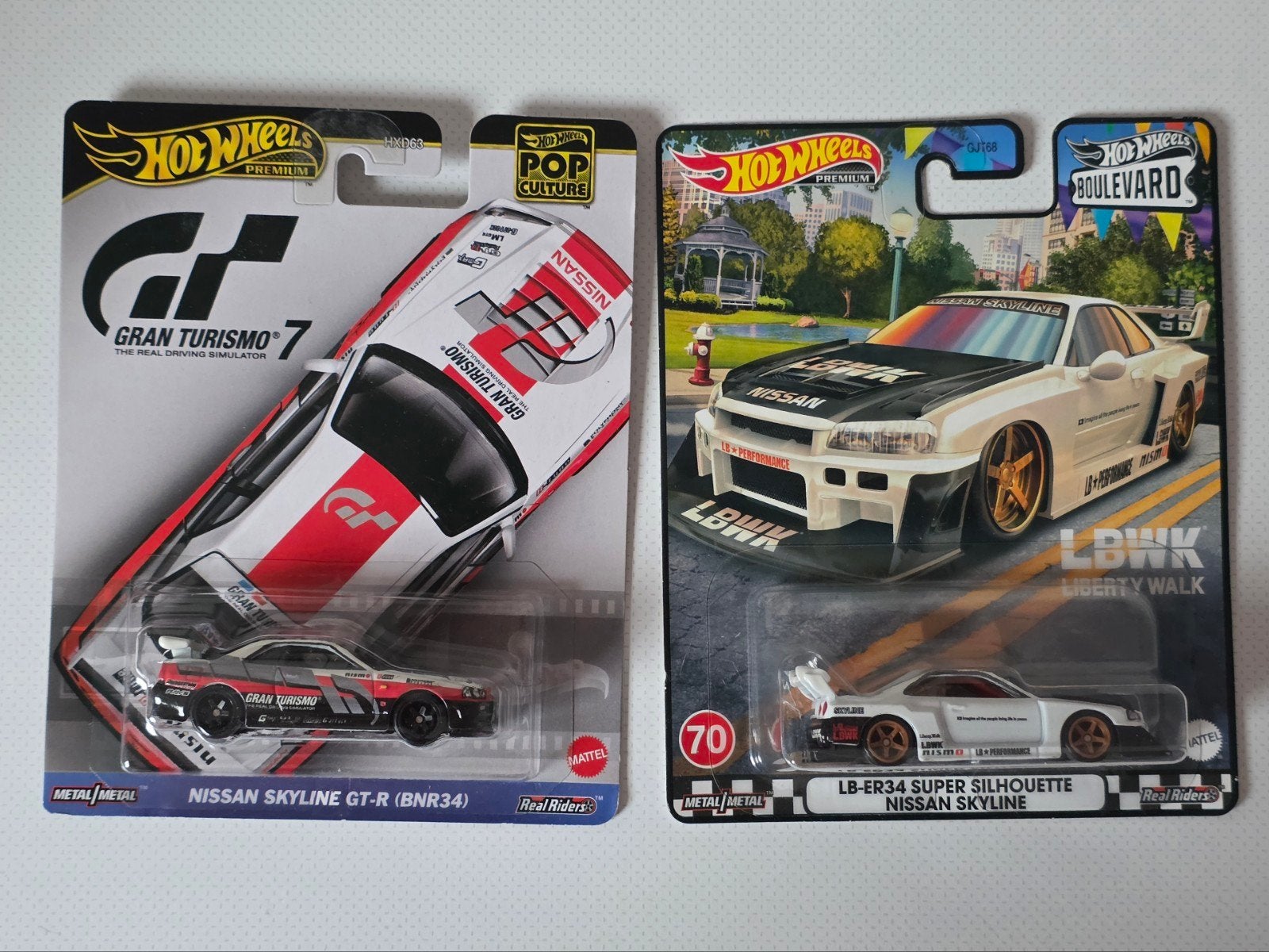 Hot Wheels Premium Nissan Skyline GT-R (BNR34) & LB-ER34, Ophalen of Verzenden, Nieuw