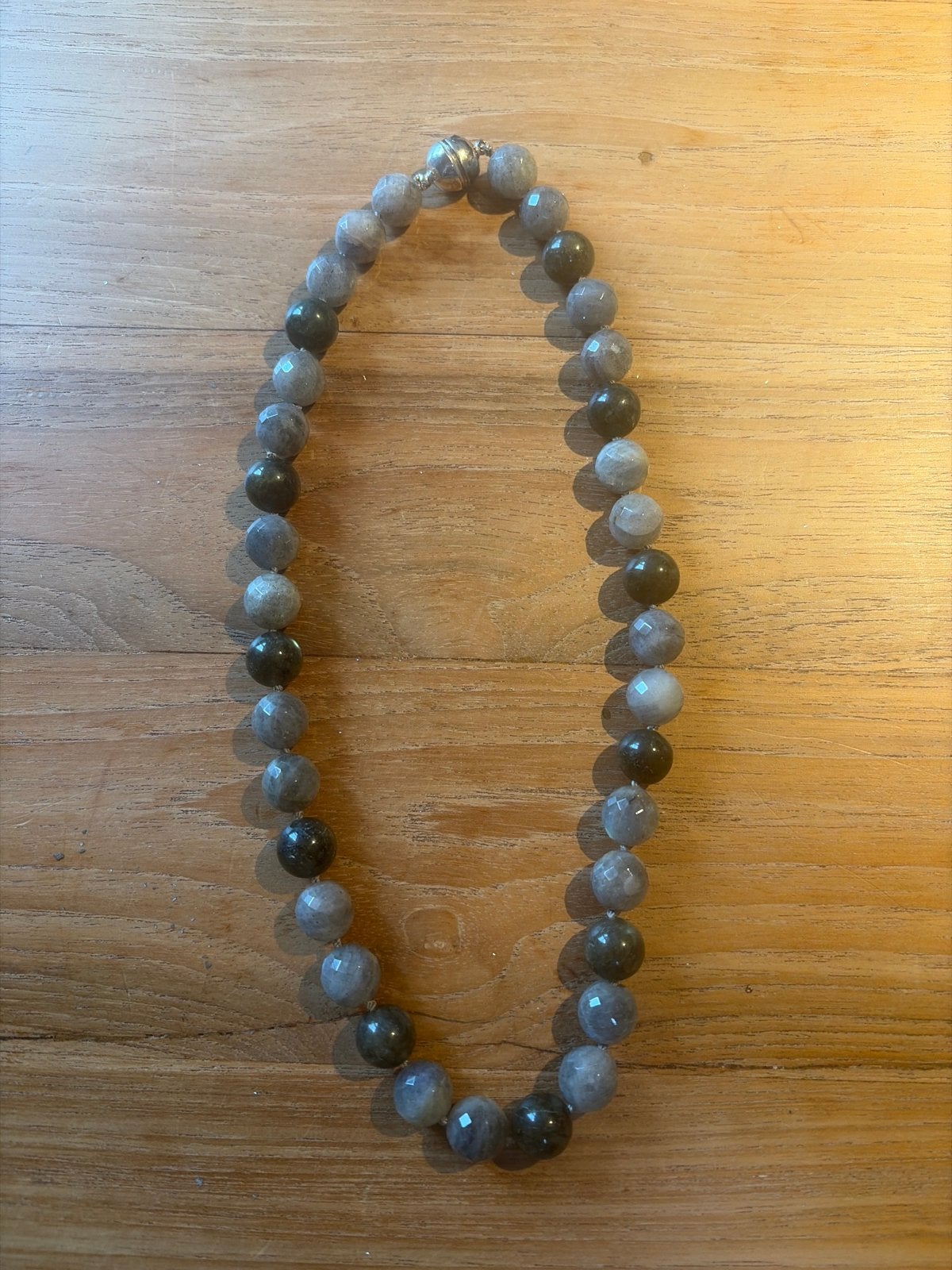 Labradoriet ketting met magneetsluiting, Sieraden, Tassen en Uiterlijk, Kettingen, Nieuw, Ophalen of Verzenden, Steen of Mineraal