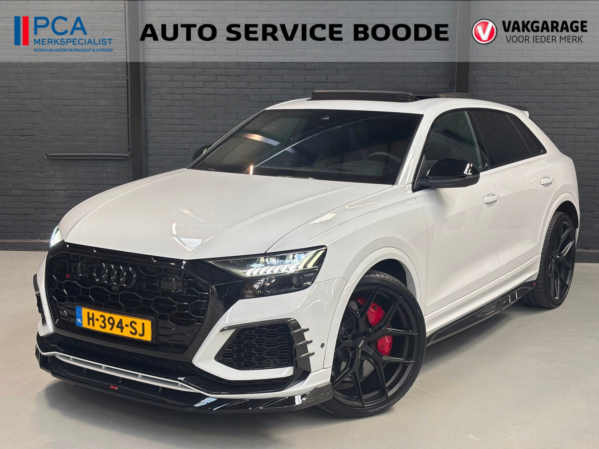 Audi Q8 4.0 TFSI RS Q8 (700pk) Quattro URBAN - Vossen 24 inc, Auto's, Automaat, Gebruikt, Wit, Bedrijf