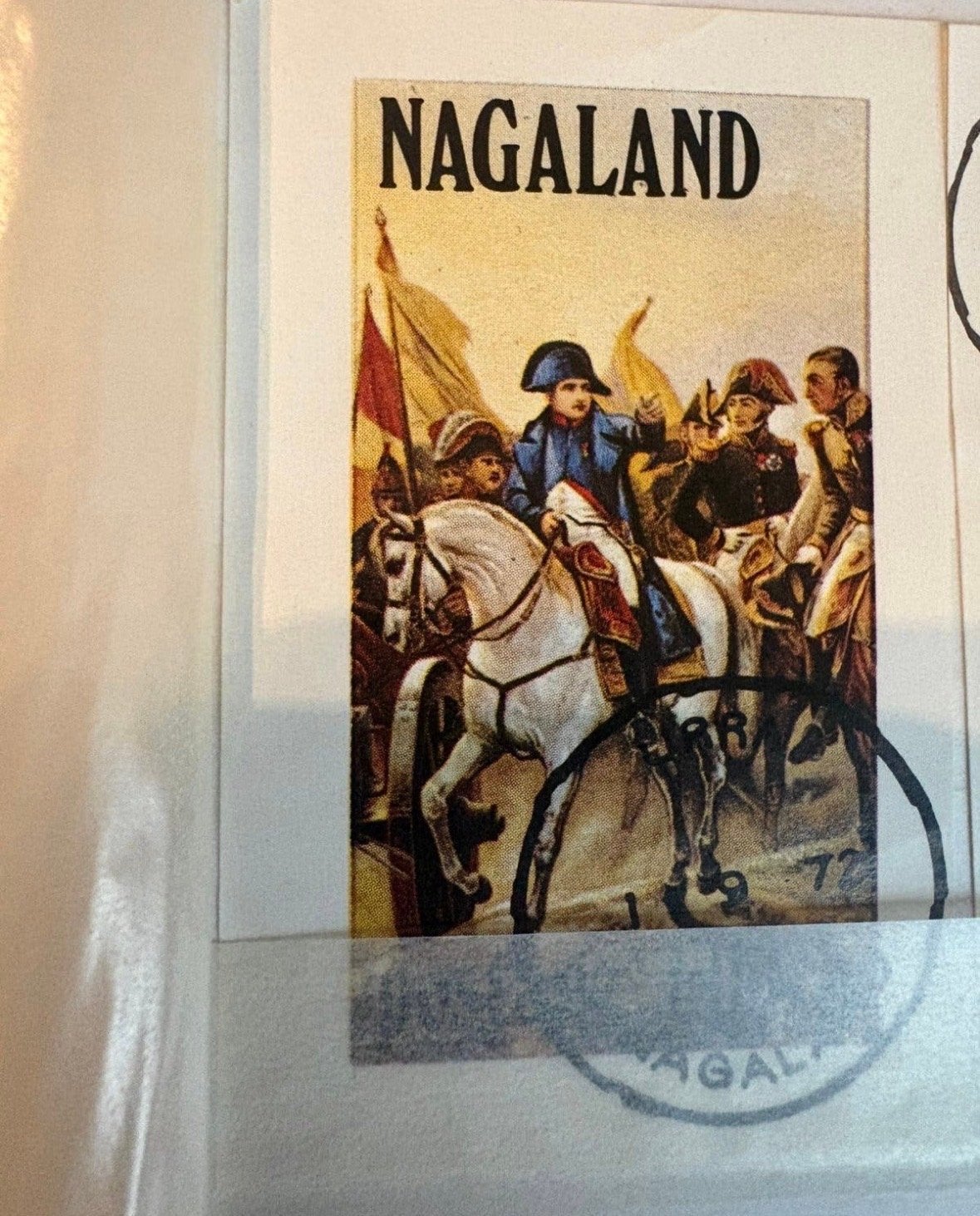 Nagaland postzegel met Napoleon motief, Postzegels en Munten, Ophalen of Verzenden, Na 1940, Gestempeld